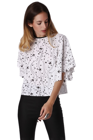 Relaxed Angel Sleeve Top
