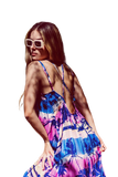 Relaxed Open Back Maxi Dress
