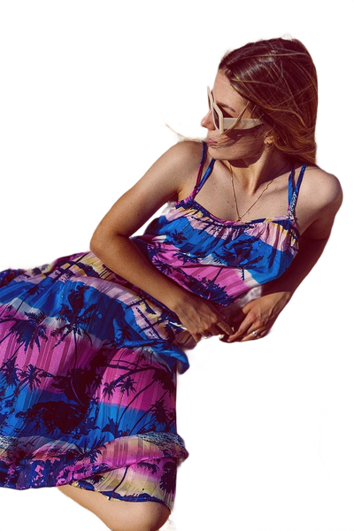 Relaxed Open Back Maxi Dress