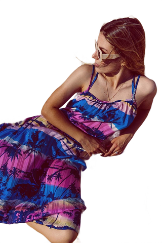 Relaxed Open Back Maxi Dress