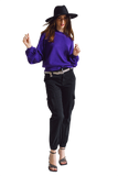 Relaxed Style Purple Jumper