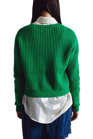 Relaxed Waffle Knit Jumper