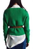Relaxed Waffle Knit Jumper