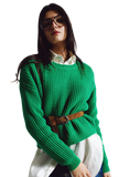 Relaxed Waffle Knit Jumper