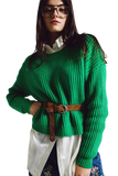 Relaxed Waffle Knit Jumper