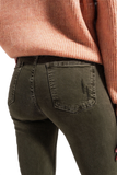 Ripped Skinny Jean in Green