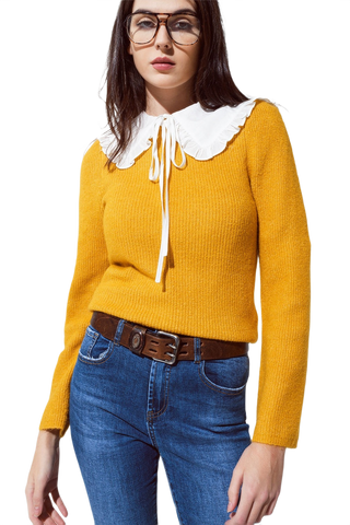 Round Neck Chunky Ribbed Jumper