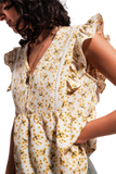 Yellow Ruffle Blouse