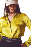 Lime Green Blouse