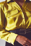 Lime Green Blouse
