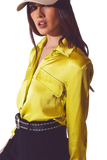 Lime Green Blouse