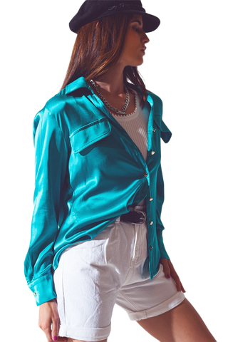 Turquoise Blouse