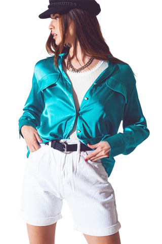 Turquoise Blouse