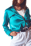 Turquoise Blouse