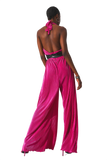 Halter Neck Pleated Jumpsuit