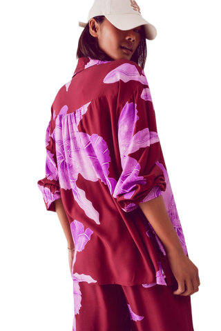 Fuchsia Floral Shirt