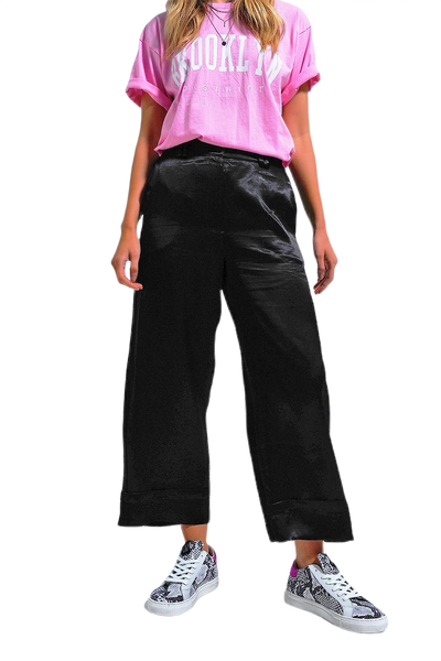 Wide Leg Suit Pants