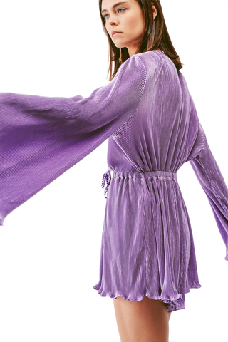 Lilac Pleated Romper
