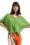 Neck in Green Sweater