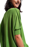 Neck in Green Sweater
