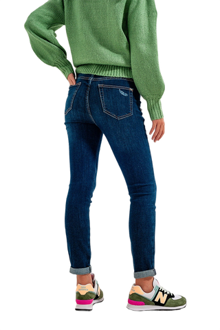 Skinny Jeans With Stretch in Medium Blue