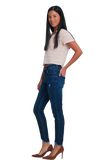 Skinny Waist Jeans in Light Denim