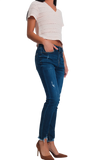 Skinny Waist Jeans in Light Denim