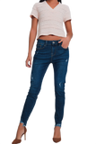 Skinny Waist Jeans in Light Denim