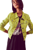 Acid Lime Denim Jacket