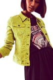 Acid Lime Denim Jacket