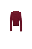 Sparkeling Red Glitter Trutle Neck Long Sleeve Sweater