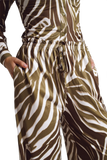 Zebra Olive Green Pants
