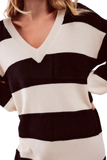 Stripe Jumper Dress in Black