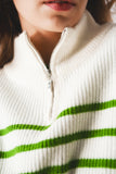 Striped Zip Sweater