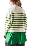 Striped Zip Sweater