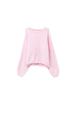 Sweater in Pink With White Stripes