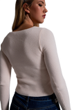 Sweetheart Sweater in Cream