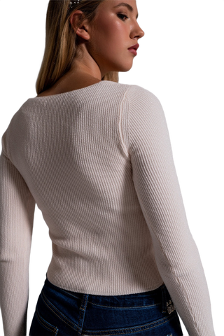 Sweetheart Sweater in Cream