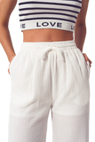Wide Leg Pants in White