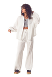 Wide Leg Pants in White