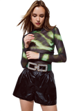 Tie-Die Green and Black
