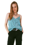 Top in Polka Dot Green
