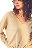 V Neck Fine Knit Sweater