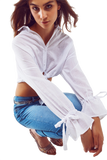 White Cropped Top