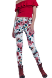 White Floral Jeans