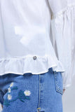 White Lace'd Up Top