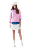 White Pleated Mini Skirt