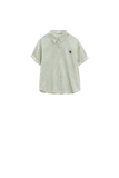 White Striped Blouse With Love Logo on Chest