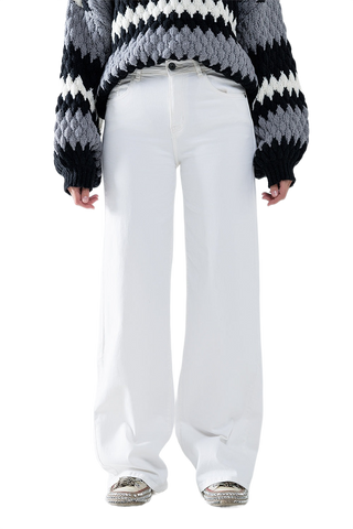 White Wide Leg Pants