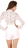 White See Through Playsuit